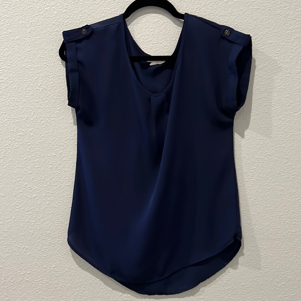 Navy blouse